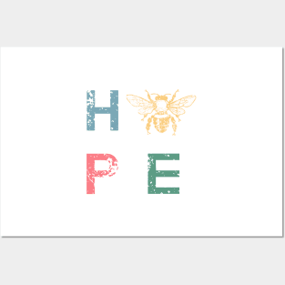 HOPE Honeybee Beekeeper Gifts for Bee Lovers Posters and Art